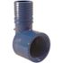 Apollo 1 in. Barb Insert Blue Twister Polypropylene 90-Degree x FPT Elbow Fitting