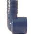 Apollo 1 in. Barb Insert Blue Twister Polypropylene 90-Degree x FPT Elbow Fitting