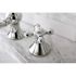 Kingston Brass Traditional Cross 8 in. Widespread 2-Handle High-Arc Bathroom Faucet in Chrome
