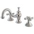 Kingston Brass Traditional Cross 8 in. Widespread 2-Handle High-Arc Bathroom Faucet in Chrome