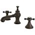 Kingston Brass English Cross 8 in. Widespread 2-Handle Mid-Arc Bathroom Faucet Oil Rubbed Bronze