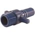 Apollo 1/2 in. Barb Insert Blue Twister Polypropylene x MPT Adapter Fitting