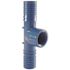 Apollo 3/4 in. x 1/2 in. Barb Insert Blue Twister Polypropylene x FPT Tee Fitting