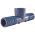 Apollo 3/4 in. x 1/2 in. Barb Insert Blue Twister Polypropylene x FPT Tee Fitting