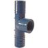 Apollo 1 in. x 3/4 in. Barb Insert Blue Twister Polypropylene x FPT Tee Fitting