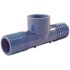 Apollo 1 in. x 3/4 in. Barb Insert Blue Twister Polypropylene x FPT Tee Fitting