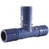 Apollo 1 in. Barb Insert Blue Twister Polypropylene Tee Fitting