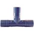 Apollo 1 in. Barb Insert Blue Twister Polypropylene Tee Fitting