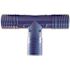 Apollo 1 in. Barb Insert Blue Twister Polypropylene Tee Fitting
