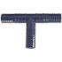 Apollo 1/2 in. Barb Insert Blue Twister Polypropylene Tee Fitting