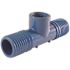 Apollo 1 in. x 1/2 in. Barb Insert Blue Twister Polypropylene x FPT Tee Fitting