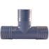 Apollo 1-1/2 in. Barb Insert Blue Twister Polypropylene Tee Fitting