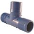 Apollo 1-1/2 in. Barb Insert Blue Twister Polypropylene Tee Fitting