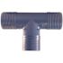 Apollo 1-1/2 in. Barb Insert Blue Twister Polypropylene Tee Fitting