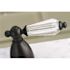 Kingston Brass Victorian Crystal 8 in. Widespread 2-Handle Bathroom Faucet in Oil Rubbed Bronze