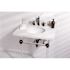 Kingston Brass Victorian Crystal 8 in. Widespread 2-Handle Bathroom Faucet in Oil Rubbed Bronze