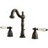 Kingston Brass Victorian Crystal 8 in. Widespread 2-Handle Bathroom Faucet in Oil Rubbed Bronze