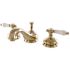 Kingston Brass Classic Lever 8 in. Widespread 2-Handle Bathroom Faucet in Polished Brass