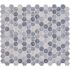 MSI Vista Azul Hexagon 11 in. x 13 in. x 6 mm Patterned Glass Mesh-Mounted Mosaic Floor and Wall Tile (14.7 sq. ft./Case)