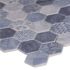 MSI Vista Azul Hexagon 11 in. x 13 in. x 6 mm Patterned Glass Mesh-Mounted Mosaic Floor and Wall Tile (14.7 sq. ft./Case)