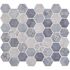 MSI Vista Azul Hexagon 11 in. x 13 in. x 6 mm Patterned Glass Mesh-Mounted Mosaic Floor and Wall Tile (14.7 sq. ft./Case)