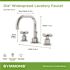 Symmons Dia 8 in. Widespread Double Handle Bathroom Faucet with Cross Handles in Chrome