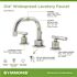 Symmons Dia 8 in. Widespread 2-Handle Low-Arc Bathroom Faucet in Chrome