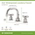 Symmons Dia 8 in. Widespread 2-Handle Low-Arc Bathroom Faucet with Cross Handles in Chrome
