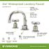 Symmons Dia 8 in. Widespread 2-Handle Low-Arc Bathroom Faucet with Cross Handles in Chrome