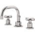 Symmons Dia 8 in. Widespread 2-Handle Low-Arc Bathroom Faucet with Cross Handles in Chrome
