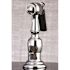 Kingston Brass Victorian English Porcelain 2-Handle Standard Kitchen Faucet with Side Sprayer in Chrome