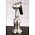 Kingston Brass Victorian English Porcelain 2-Handle Standard Kitchen Faucet with Side Sprayer in Brushed Nickel