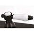 Kingston Brass Victorian Porcelain 2-Handle Standard Kitchen Faucet with Side Sprayer in Oil Rubbed Bronze