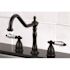 Kingston Brass Victorian Crystal 2-Handle Standard Kitchen Faucet in Oil Rubbed Bronze