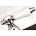 Kingston Brass Victorian Porcelain 2-Handle Standard Kitchen Faucet in Chrome