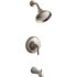 KOHLER Bancroft 1-Handle Tub and Shower Trim in Brushed Nickel (Valve Not Included)