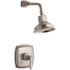 KOHLER Margaux 1-Spray 6.5 in. Single Wall Mount Fixed Shower Head in Vibrant Brushed Nickel