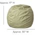 Flash Furniture Small Green Dot Kids Bean Bag Chair