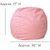 Flash Furniture Small Light Pink Dot Kids Bean Bag Chair