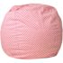 Flash Furniture Small Light Pink Dot Kids Bean Bag Chair