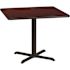 Flash Furniture 36 in. Square Mahogany Laminate Table Top with 30 in. x 30 in. Table Height Base