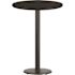 Flash Furniture 30 in. Round Black Laminate Table Top with 18 in. Round Bar Height Table Base