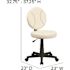 Flash Furniture Baseball Brown and Cream Task Chair