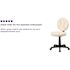 Flash Furniture Baseball Brown and Cream Task Chair