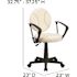 Flash Furniture Baseball Brown and Cream Task Cahirs with Arms