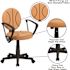 Flash Furniture Basketball Black and Orange Task Chair with Arms