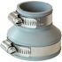 Fernco 2 in. x 1-1/2 in. Fernco Flexible PVC Reducer Coupling 4.3 PSI Black