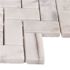 MSI Calacatta Cressa Herringbone 12 in. x 12 in. Honed Marble Mesh-Mounted Mosaic Floor and Wall Tile (9.4 sq. ft./case)