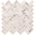 MSI Calacatta Cressa Herringbone 12 in. x 12 in. Honed Marble Mesh-Mounted Mosaic Floor and Wall Tile (9.4 sq. ft./case)