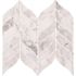 MSI Calacatta Cressa Leaf 12 in. x 12 in. x 0.38 in. Honed Marble Mesh-Mounted Mosaic Floor and Wall Tile (8.3 sq. ft./Case)